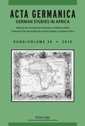 Cover: ACTA GERMANICA - Peter Lang Verlag