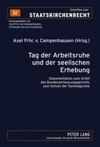 Abbildung von: Tag der Arbeitsruhe und der seelischen Erhebung - Peter Lang Verlag
