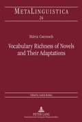Cover: Vocabulary Richness of Novels and Their Adaptations - Peter Lang Verlag