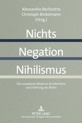 Cover: Nichts - Negation - Nihilismus - Peter Lang Verlag