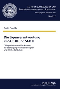 Abbildung von: Die Eigenverantwortung im SGB III und SGB II - Peter Lang Verlag