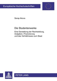 Abbildung von: Die Studentenwerke - Peter Lang Verlag