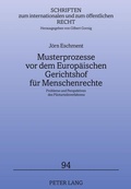 Cover: Musterprozesse vor dem Europ&auml;ischen Gerichtshof f&uuml;r Menschenrechte - Peter Lang Verlag