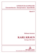 Cover: Karl Kraus - Peter Lang Verlag
