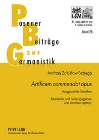 Abbildung von: «Artificem commendat opus» - Peter Lang Verlag