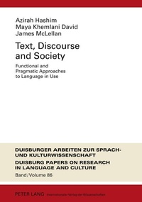 Enlarge image Cover: Text, Discourse and Society - Peter Lang Verlag