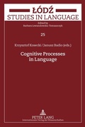 Cover: Cognitive Processes in Language - Peter Lang Verlag