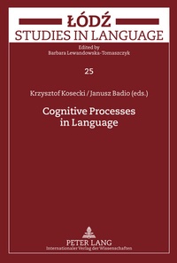 Abbildung von: Cognitive Processes in Language - Peter Lang Verlag