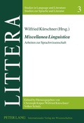 Cover: &laquo;Miscellanea Linguistica&raquo; - Peter Lang Verlag