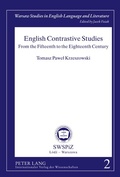 Cover: English Contrastive Studies - Peter Lang Verlag