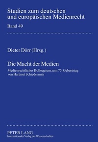Abbildung von: Die Macht der Medien - Peter Lang Verlag