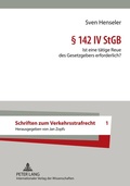 Cover: &sect; 142 IV StGB - Peter Lang Verlag