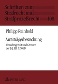 Cover: Amtstraegerbestechung - Peter Lang Verlag