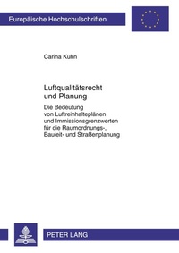 Bild: Luftqualitaetsrecht und Planung - Peter Lang Verlag