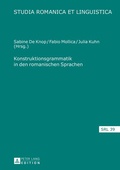 Cover: Konstruktionsgrammatik in den romanischen Sprachen - Peter Lang Verlag