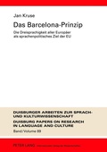 Cover: Das Barcelona-Prinzip - Peter Lang Verlag