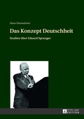 Cover: Das Konzept Deutschheit - Peter Lang Verlag