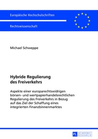 Abbildung von: Hybride Regulierung des Freiverkehrs - Peter Lang Verlag