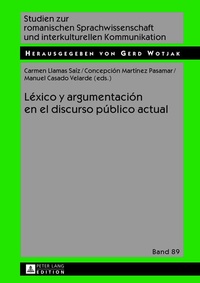 Abbildung von: Léxico y argumentación en el discurso público actual - Peter Lang Verlag