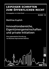 Abbildung von: Innovationsbereiche, Eigentümergemeinschaften und private Initiativen - Peter Lang Verlag