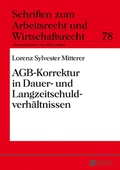 Bild: AGB-Korrektur in Dauer- und Langzeitschuldverhaeltnissen - Peter Lang Verlag