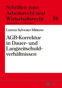 Abbildung von: AGB-Korrektur in Dauer- und Langzeitschuldverhältnissen - Peter Lang Verlag