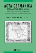Cover: ACTA GERMANICA - Peter Lang Verlag