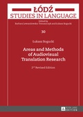 Cover: Areas and Methods of Audiovisual Translation Research - Peter Lang Verlag