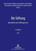 Cover: Die Stiftung - Peter Lang Verlag