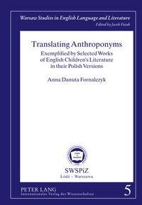 Abbildung von: Translating Anthroponyms - Peter Lang Verlag