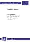 Cover: Der Wettstreit der Rechtsordnungen - Peter Lang Verlag