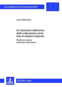 Abbildung von: Un dizionario elettronico delle collocazioni come rete di relazioni lessicali - Peter Lang Verlag