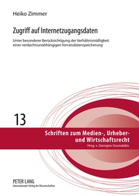 Enlarge image Cover: Zugriff auf Internetzugangsdaten - Peter Lang Verlag