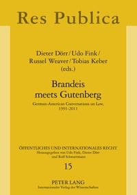 Abbildung von: Brandeis meets Gutenberg - Peter Lang Verlag