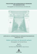 Cover: Akten des XII. Internationalen Germanistenkongresses Warschau 2010- Vielheit und Einheit der Germanistik weltweit - Peter Lang Verlag