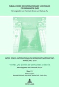 Cover: Akten des XII. Internationalen Germanistenkongresses Warschau 2010- Vielheit und Einheit der Germanistik weltweit - Peter Lang Verlag