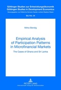 Cover: Empirical Analysis of Participation Patterns in Microfinancial Markets - Peter Lang Verlag