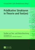 Cover: Pr&auml;dikative Strukturen in Theorie und Text(en) - Peter Lang Verlag