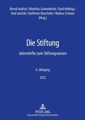 Cover: Die Stiftung - Peter Lang Verlag