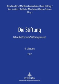 Enlarge image Cover: Die Stiftung - Peter Lang Verlag