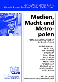 Abbildung von: Medien, Macht und Metropolen - Peter Lang Verlag