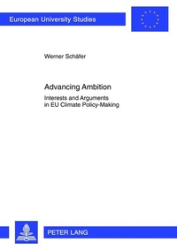Enlarge image Cover: Advancing Ambition - Peter Lang Verlag