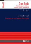 Cover: Literature and Weak Thought - Peter Lang Verlag