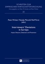 Cover: Interviewers' Deviations in Surveys - Peter Lang Verlag