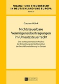Bild: Nichtsteuerbare Verm&ouml;gens&uuml;bertragungen im Umsatzsteuerrecht - Peter Lang Verlag