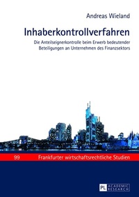 Abbildung von: Inhaberkontrollverfahren - Peter Lang Verlag