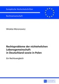 Bild: Rechtsprobleme der nichtehelichen Lebensgemeinschaft in Deutschland sowie in Polen - Peter Lang Verlag