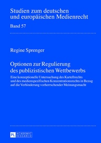 Abbildung von: Optionen zur Regulierung des publizistischen Wettbewerbs - Peter Lang Verlag