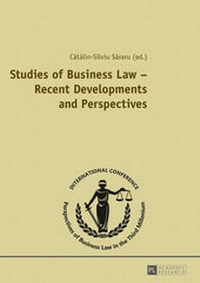 Abbildung von: Studies of Business Law - Recent Developments and Perspectives - Peter Lang Verlag