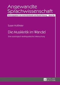 Enlarge image Cover: Die Musikkritik im Wandel - Peter Lang Verlag